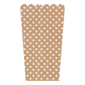 Art.4901 Caja De Palomitas Yute Con Puntos