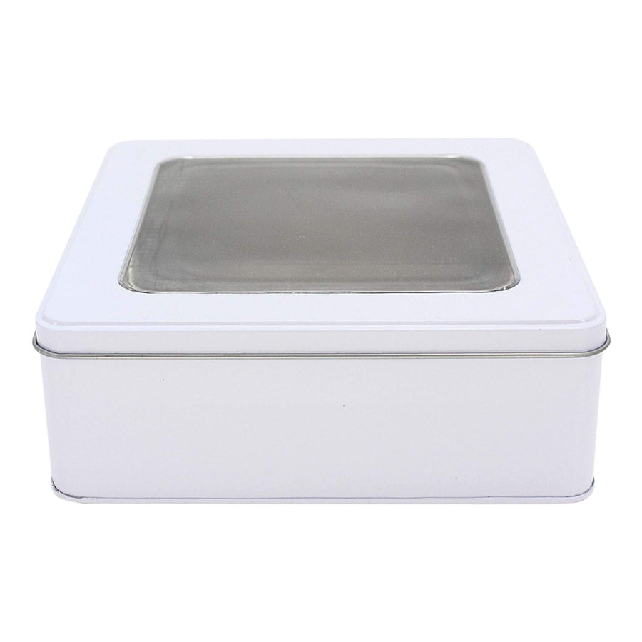 Art.5872 Caja Cuadrada Metálica Con Ventana