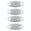 Fantasías Miguel Art.6328 Dije De Aluminio Ovalo 13x35mm 4pz Plata