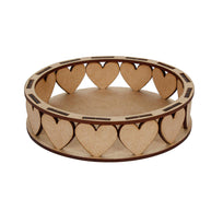 Art.6398 Base Corazones Ch 3x12cm