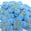 Fantasías Miguel Art.6444 Aplicación Flor De Puffy 33mm 200pz Azul/Azul