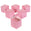 Fantasías Miguel Art.6447 Cajita Cuadrada 5.2x5.1x5.3cm 6pz Rosa