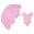 Fantasías Miguel Art.6479 Tarjeta Pañalero 6x5cm 20pz Rosa