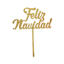 Art.654 Pick Feliz Navidad Metálico