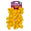Fantasías Miguel Art.6636 Galón Con Pom Poms (Pp1552) 1.9cm Al     1m 1pz Amarillo
