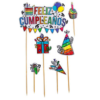 Art.6762 Adorno Pick Feliz Cumpleaños