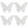 Fantasías Miguel Art.7267 Mariposa De Cartulina 29x36cm 4pz Blanco