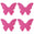 Fantasías Miguel Art.7267 Mariposa De Cartulina 29x36cm 4pz Fiusha