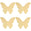 Fantasías Miguel Art.7267 Mariposa De Cartulina 29x36cm 4pz Marfil