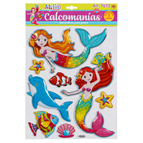 Art.7673 Calcomanía Decorativa Sirenas