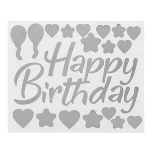 Art.7725 Calcomanía Para Globo Happy Birthday