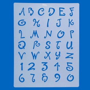 Art.7833 Estencil Letras / Números Chico