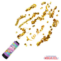 Art.7924 Popper Confetti Metálico 10.5cm 3pz  (1.5 a 2 gramos)