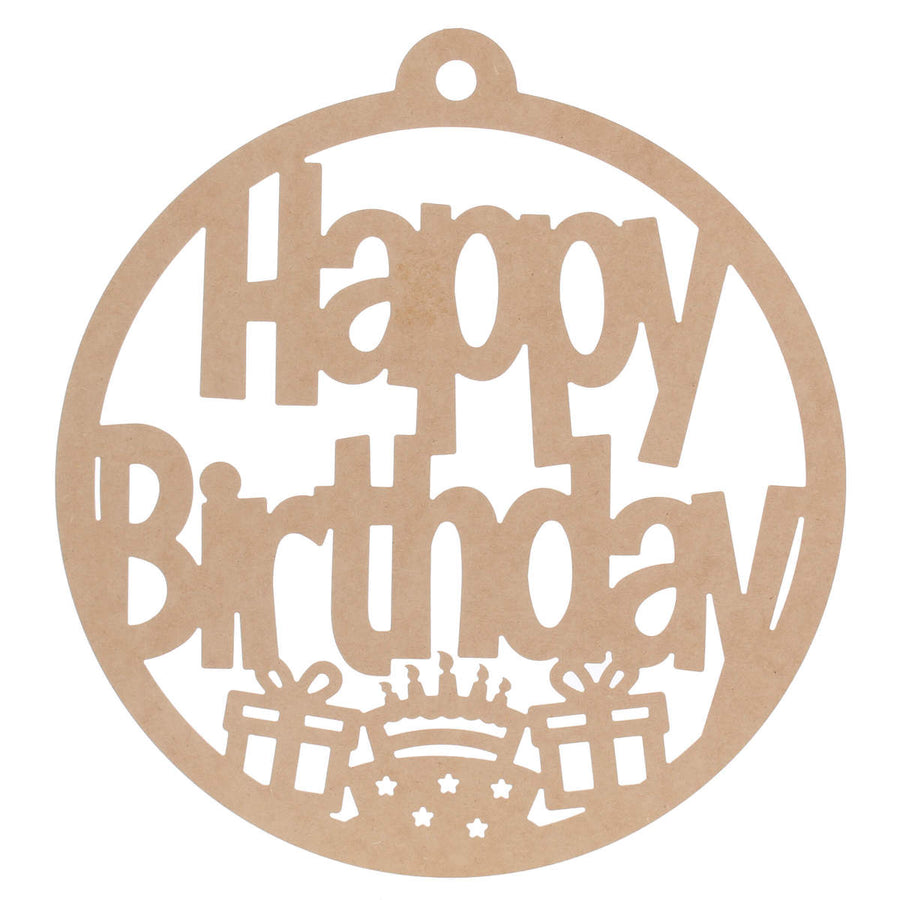 Art.794 Circulo Happy Birthday 45x42cm