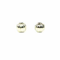 Art.7953 Cuenta Metal Rayada Plata