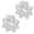 Fantasías Miguel Art.8138 Moños Grande Estrella 11cm 2pz Blanco