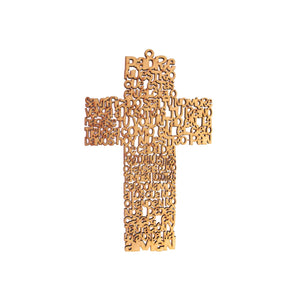 Art.8211 Cruz Chica Padre Nuestro Calada