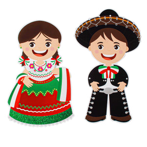 Art.8475 Adorno Charros 40x24cm B/2pz