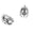 Fantasías Miguel Art.8808 Cuenta Metal Casco 10.5x15.5mm 6pz Plata Antigu