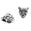 Fantasías Miguel Art.8828 Cuenta Metal Leopardo 9x10mm 14pz Plata Antigu