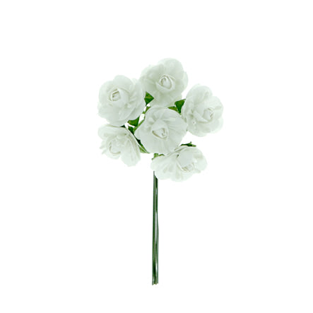 Art.9381 Ramito De Papel Con Pistilos X6 Flores