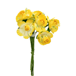 Art.9381 Ramito De Papel Con Pistilos X6 Flores
