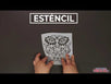 Fantasías Miguel Art.3047 Plantilla Esténcil Flores 15cm 1pz