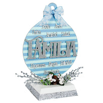 Art.10788 Frases Deseos Navidad Grande 16cm 1pz