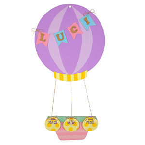 Letrero Naci, Medi, Pese De Globo Aerostatico