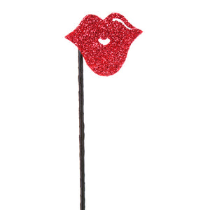 Pick De Labios Rojos Diamantado