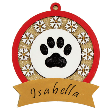 Esfera Navidad Huella Mascota