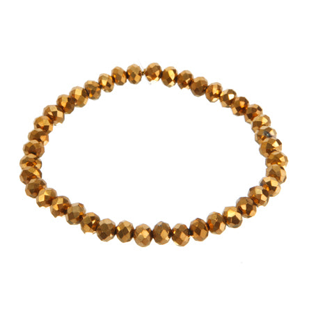 Pulsera Con Rondel Oro