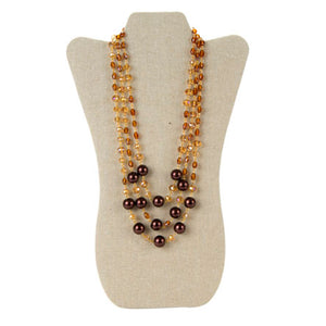 Collar Triple Café-Miel
