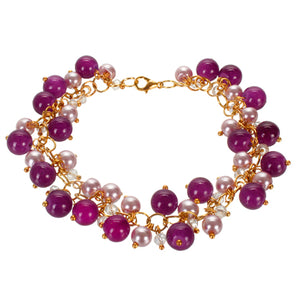 Pulsera Engarzada Morada/Lavanda