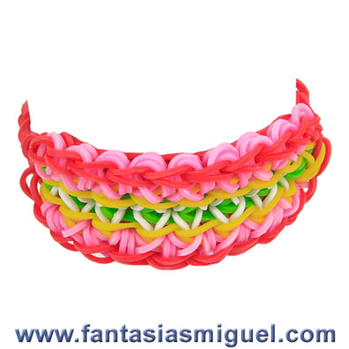Fantasías Miguel Clave:CA1884 Pulsera Especial Multiculor Rojo Con Ligas Divertidas