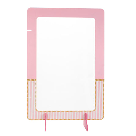 Mampara Rosa Con Blanco