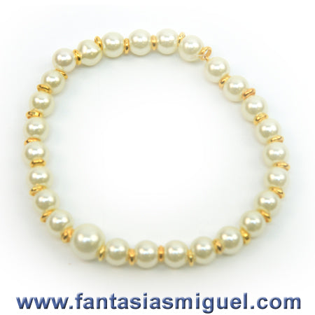 Pulsera Marfil Oro