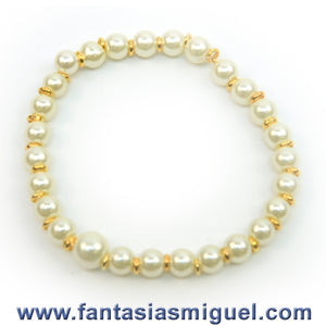 Pulsera Marfil Oro