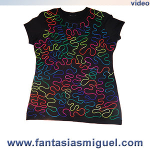 Blusa Con Colores Neón