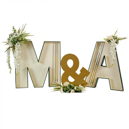 Letras Decoradas Boda