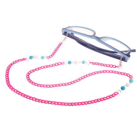 Cadena Para Gafas Rosa Neon