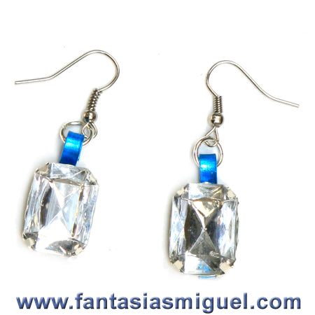Aretes Con Piedra Acrílica