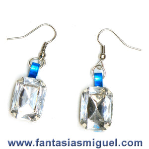Aretes Con Piedra Acrílica