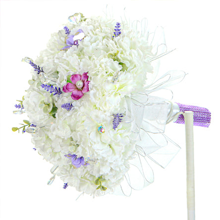 Ramo Boda Blanco-Lila
