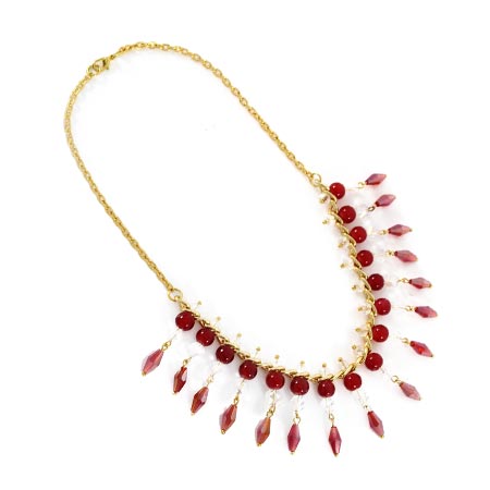 Collar Rojo-Oro