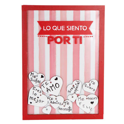 Fantasías Miguel Clave:EO117 Marco Con Deseos Para San Valentin