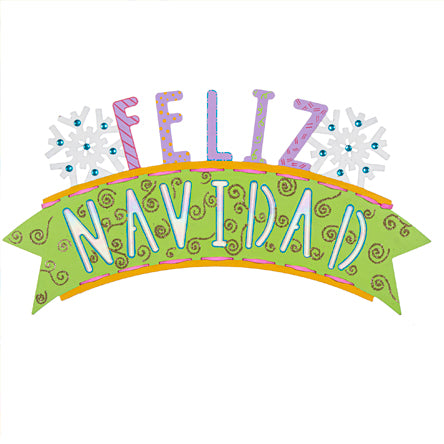 Letrero Feliz Navidad Colorido