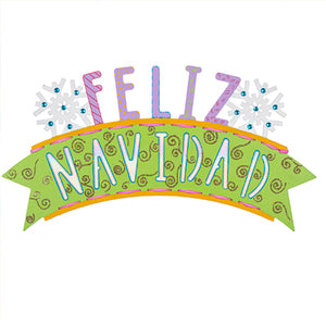 Letrero Feliz Navidad Colorido