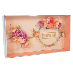 Tocado Xv Años Crema-Naranja