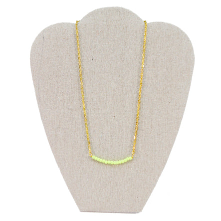Collar Oro-Verde Neón